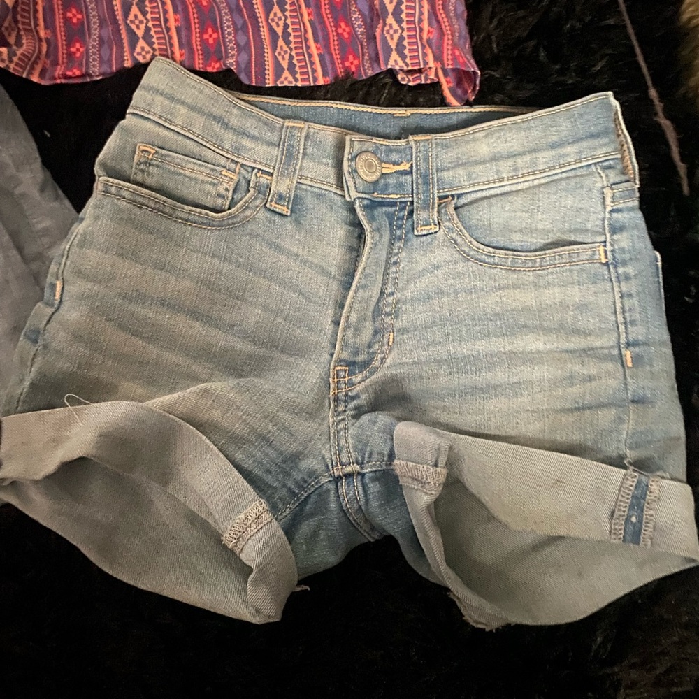 Stylish Blue Denim Shorts & Dresses